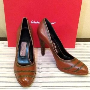 Salvatore Ferragamo Stitched Pumps